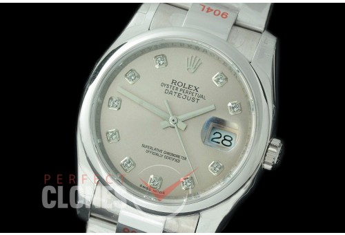R36DJS-383S GMF 126234 SS/SS Smooth/Oyster Silver Diam SA 3135 904L Steel 