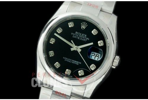 R36DJS-382S GMF 126234 SS/SS Smooth/Oyster Black Diam SA 3135 904L Steel 