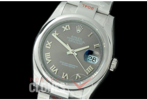 R36DJS-394S GMF 126234 SS/SS Smooth/Oyster Dark Rhodium Roman SA 3135 904L Steel 