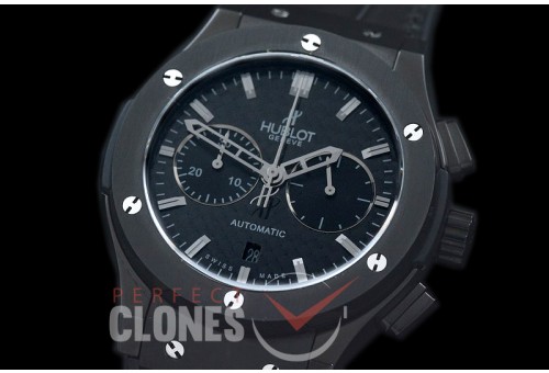 0 HBFSC00216 Classic Fusion Chronograph PVD/LE Black C/F A-7750 