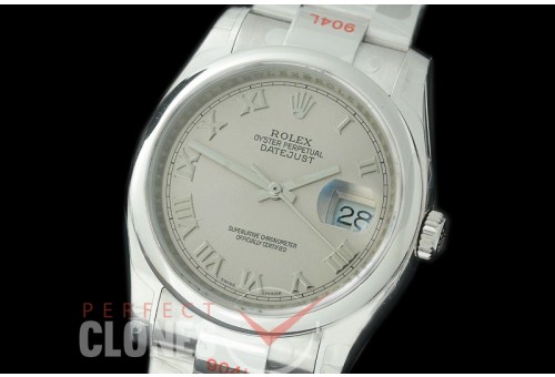 R36DJS-393S GMF 126234 SS/SS Smooth/Oyster Silver Roman SA 3135 904L Steel 