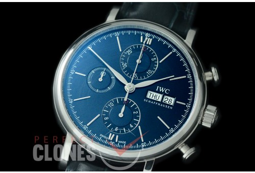 0 0 0 IWPT-105 IW391019 Portofino Chronograph Edition Laureus Sport for Good Foundation SS/LE Blue A-7750 