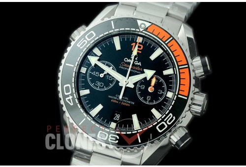 0 0 0 OMCPO45-972 OMF V3 Planet Ocean Chrono SS/SS Black A-7750 Mod to Calibre 9900 Functions 