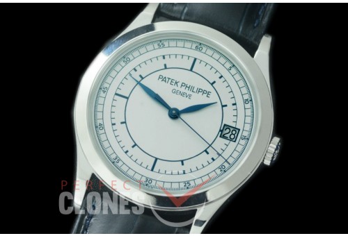 PP-5296-021 ZF Calatrava 5296 SS/LE Grey/White Miyota 9015 Modified Calibre 324SC