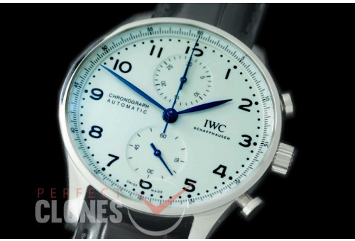 0 IWPG-150-051 ZF 3716 Portugieser Chrono 150 Years Edition SS/LE White A-7750