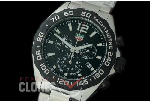 0 0 TGF1-00051 Formula 1 Chronograph SS/SS Black OS 10 Qtz