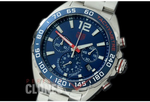 0 0 TGF1-00058 Formula 1 Chronograph SS/SS Blue OS 10 Qtz