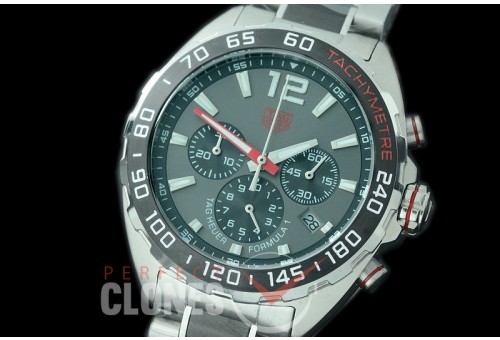 0 0 TGF1-00057C Formula 1 Chronograph SS/CER/SS Grey OS 10 Qtz