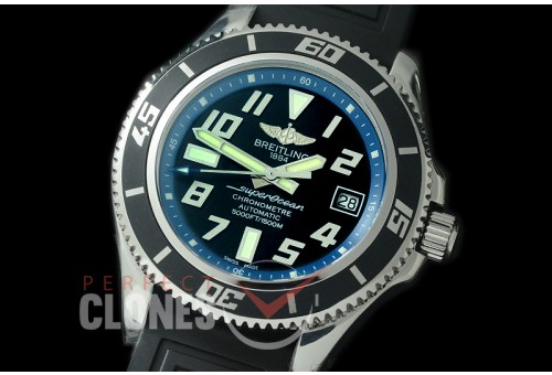 BLSF00105 GMF Superocean Abyss 42 SS/RU Black/Blue Asian Clone 2824 - Special Offer