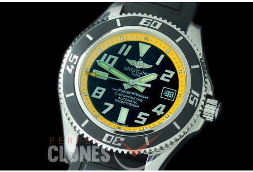 BLSF00103 GMF Superocean Abyss 42 SS/RU Black/Yellow Asian Clone 2824 - Special Offer