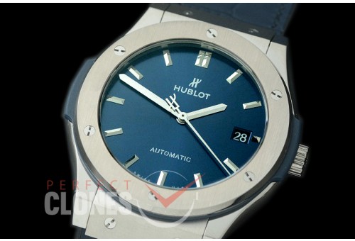 0 0 0 0 HBFS-45-003 Classic Fusion 45mm SS/LE Blue M-9015 Mod to Calibre HUB1112