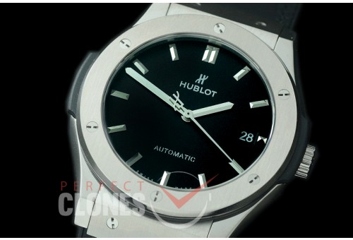 0 0 0 0 HBFS-45-001 Classic Fusion 45mm SS/LE Black M-9015 Mod to Calibre HUB1112