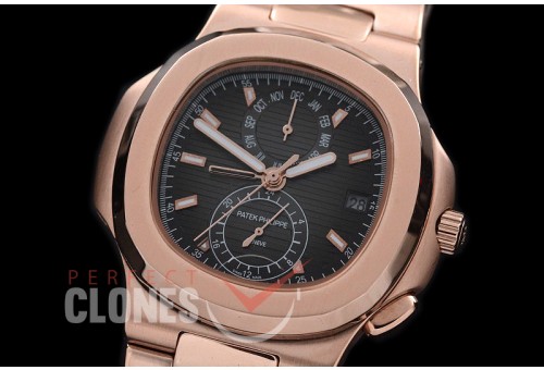 PPNTCC-132 Nautilus Calender Complications RG/RG Dark Grey Sticks Asian Customized Movt 