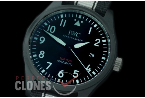 IWM18-011B M+F Mark XVIII Pilot Topgun Special Edition Automatic IW326901 CER/LE Black A-35110