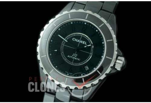 0 0 CHA-38-505B KOR-F New J12 H6185 Phantom CER/CER Black Num A-2892 Mod to Chanel
