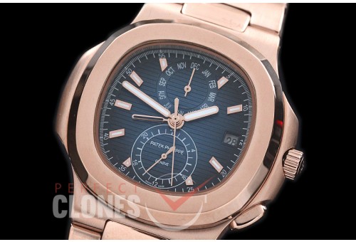 PPNTCC-133 Nautilus Calender Complications RG/RG Blue Sticks Asian Customized Movt 