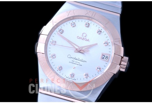 0 OMCON-38-126 XF Constellation Co Axial SS/RG Silver Diamonds VS 8500