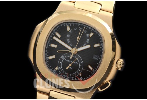 PPNTCC-122 Nautilus Calender Complications YG/YG Dark Grey Sticks Asian Customized Movt 