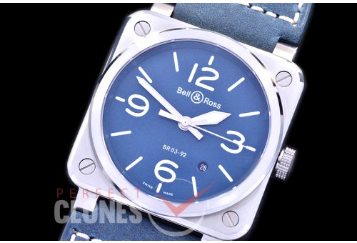 0 0 0 0 BR03-92-135 BR03-92 Blue Steel SS/LE Blue Miyota 9015