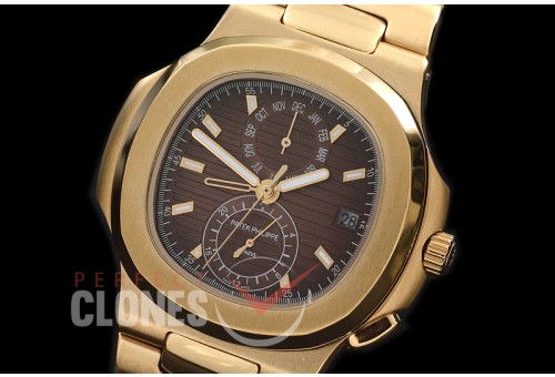 PPNTCC-124 Nautilus Calender Complications YG/YG Blue Sticks Asian Customized Movt 