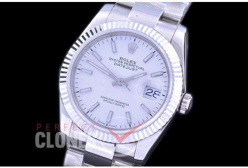 R36DJS-551 BP Datejust 36 126234 SS/SS Fluted/Oyster 2019 White Sticks A-2824