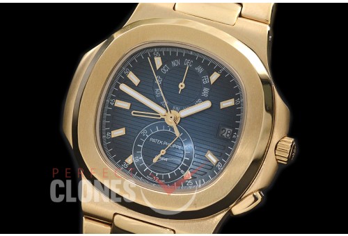 PPNTCC-123 Nautilus Calender Complications YG/YG Blue Sticks Asian Customized Movt 