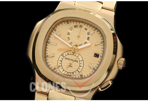 PPNTCC-125 Nautilus Calender Complications YG/YG Gold Sticks Asian Customized Movt 