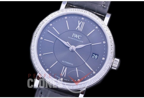 0 0 IWPTL-102 M+F Portofino 37 Automatic IW485104 SS/LE Grey A-35111 