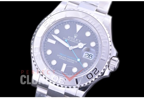 0 0 0 RYMEN00901 NF 126622 904L Steel Yachtmaster Men SS Dark Rhodium SA-3135