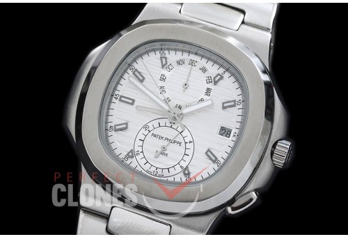 PPNTCC-101 Nautilus Calender Complications SS/SS White Sticks Asian Customized Movt 