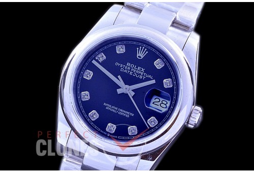 R36DJS-562S BP Datejust 36 126234 SS/SS Fluted/Oyster 2019 Black Diamonds A-28
