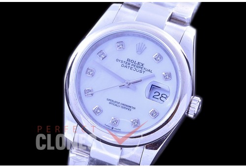 R36DJS-566S BP Datejust 36 126234 SS/SS Fluted/Oyster 2019 MOP White Diamonds A-28