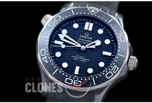 0 0 0 OM300M-009R XF/VSF 2019 Basel 43.5mm Seamaster Diver 300M CER/RU Black Asian 2824 Mod 8806