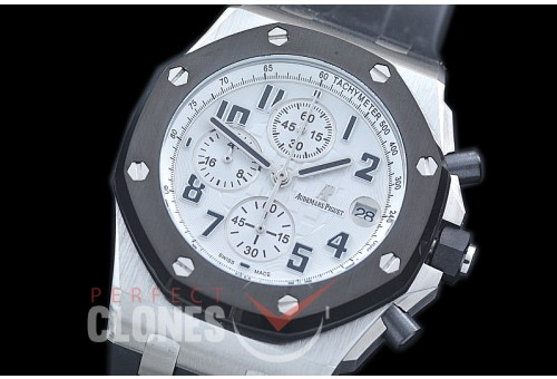 AP26400-951 Royal Oak Offshore Chronograph 26400 SS/RU White Seiko VK6 Quartz