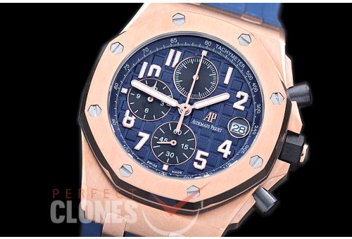 AP26400-983 Royal Oak Offshore Chronograph 26400 RG/RU BlueSeiko VK6 Quartz