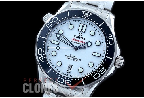 0 OM300M-006S 2018 Basel XF/VSF Seamaster Diver 300M SS/SS White Asian 2824 Mod 8800 