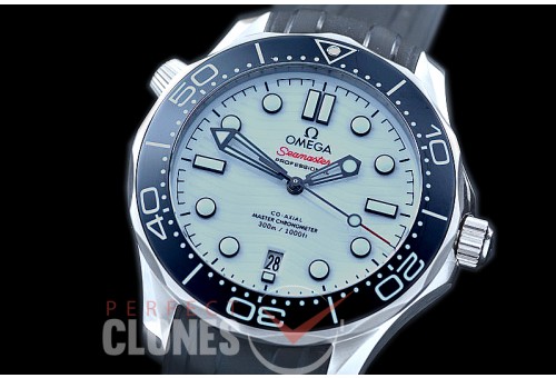 0 OM300M-006R 2018 Basel XF/VSF Seamaster Diver 300M SS/RU White Asian 2824 Mod 8800 
