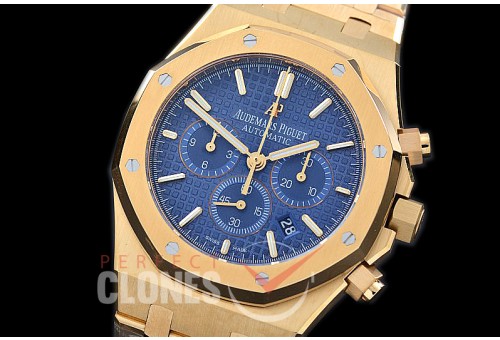 AP26331-123 OMF Royal Oak Chronograph YG/YG Blue A-7750 Mod 1-1 Thickne