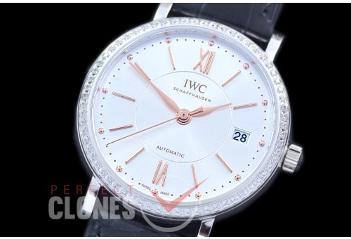 0 0 IWPTL-104 M+F Portofino 37 Automatic IW485109 SS/LE Silver A-35111 