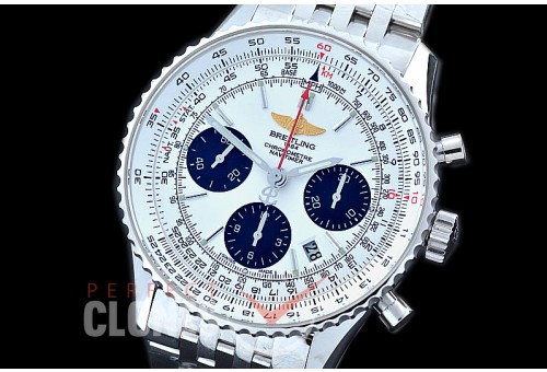 0 0 BLNB01-101 Navitimer B01 SS/LE White A-7750 28800