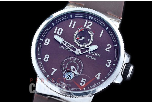 UNMM-115 Maxi Marine SS/RU Brown Numbers Asian PR Movt 