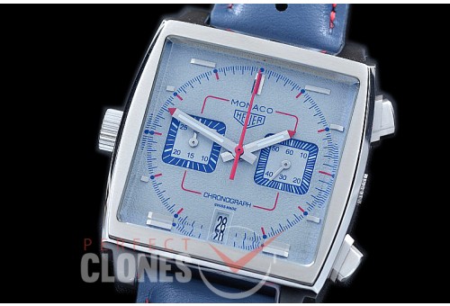 0 0 TGM00921 Monaco Classic SS/LE Light Grey Jap OS20 Quartz Chrono