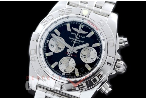 0 BLB01-00052 GF Chronomat B01 Chronograph SS/SS Black A-7750