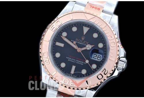 0 0 0 0 RYMENTR00901 GMF 2016 Basel 126621 904L Twotone Everose Yachtmaster Men SS/RG Black SA 3235