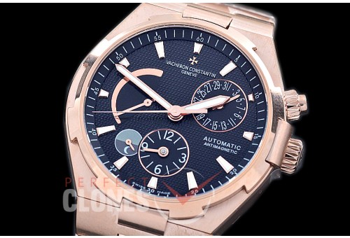 0 VCO-052S Overseas Calendar/Power Reserve/Duo Time Zone Complications RG/RG Black Asian Modified Movt