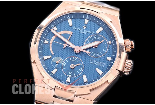 0 VCO-053S Overseas Calendar/Power Reserve/Duo Time Zone Complications RG/RG Blue Asian Modified Movt