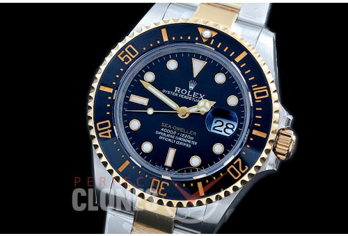 0 0 0 0 0 0 RLSD00027 BP 43mm Sea Dweller 4000 126603 SS/YG Black A-2824 
