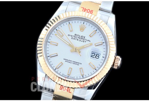 R36DJT-301 GMF 126233 SS/YG Fluted/Oyster White Sticks A-2824 904L Steel
