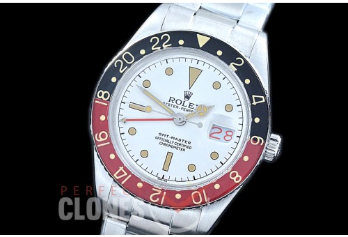 RLGV-50-101 Vintage 50s GMT Master 6542 SS/SS White / Black-Red Bez A-2836