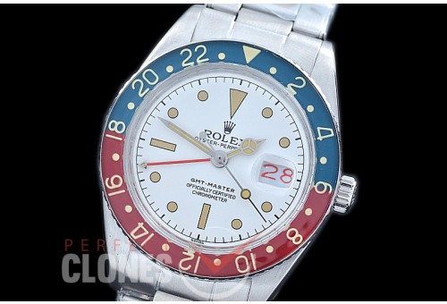 RLGV-50-102 Vintage 50s GMT Master 6542 SS/SS White / Blue-Red Bez A-2836